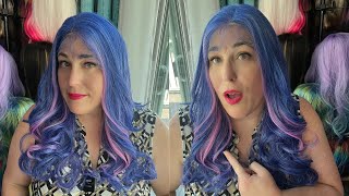 Motown Tress wig review  Seduction Babe in FH Royal Violet wig review [upl. by Templia]