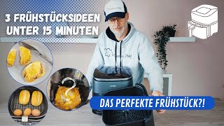 10 Minuten zum perfekten Frühstück ✅ 3 blitzschnelle EiRezepte mit der Heißluftfritteuse [upl. by Ahsiakal84]