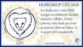 Veľký Horoskop Lev 2020  Horoskoptarotsk [upl. by Notgnirrac352]