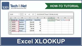 How to use the XLOOKUP function in Excel [upl. by Dar]