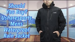 Should You Buy USHARESPORTS Mens Waterproof Rain Jacket [upl. by Nwahshar908]