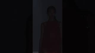 LOOK 23  ELIZANTYNE MEDALLION GRAPEFRUIT DRESS AND CAPE shorts cucculellishaheen nyfw fashion [upl. by Darn]