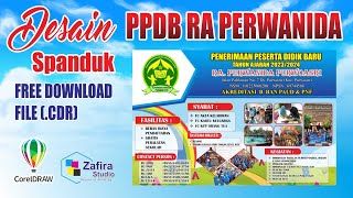 DESAIN SPANDUK  BANNER PPDB RATK FREE CDR [upl. by Ronald]