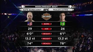 Nate Marquardt vs Thales Leites [upl. by Trescott62]