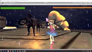 Unity 3d Nui Harime vs Ringblade Duo Bosses [upl. by Oiliruam69]