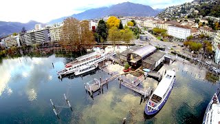 Esondazione Lago Maggiore 2014  Locarno e Dintorni  Drone View [upl. by Aymahs106]