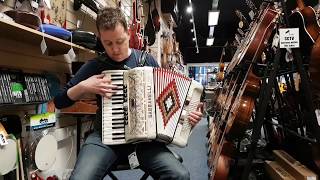 Mark playing a Gabbanelli 72 Bass Accordion  Hobgoblin Music Birmingham [upl. by Leahcimsemaj]