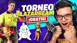 JUGANDO TORNEO SKIN LAZARBEAM SERIE IDOLOS FORTNITE [upl. by Ellehsram544]