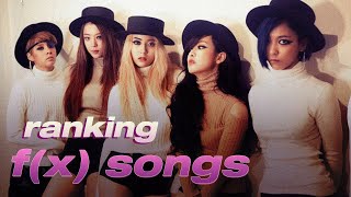 ranking every fx song  10th anniversary [upl. by Aicnatsnoc193]