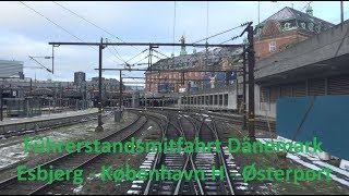 Führerstandsmitfahrt Dänemark  Esbjerg  Odense  København  Østerport [upl. by Yreneh989]