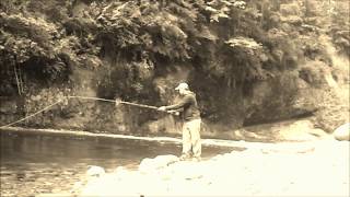 Casting a JM Reid 8 5wt Bamboo Fly Rod [upl. by Amek]