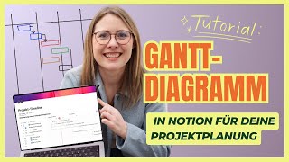 Projektplanung in Notion mit Gantt Diagramm Termine und Meilensteine  stepbystep Tutorial [upl. by Aisayt784]