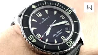 Blancpain Fifty Fathoms 5015113052 Luxury Watch Review [upl. by Airres815]