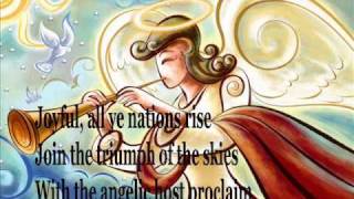 Hark The Herald Angels Sing with Lyrics [upl. by Noirred55]