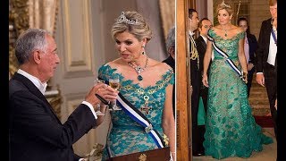 Queen Maxima and Willem Alexander in Portugal [upl. by Ettesoj]