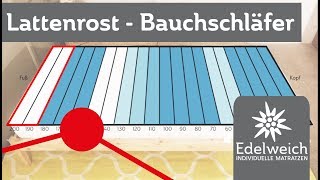 Lattenrost einstellen für Bauchschläfer [upl. by Gaul430]