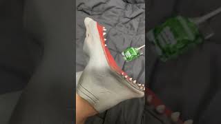 Shark Puppet Tries A LOLLIPOP shorts subscribe sharkpuppet [upl. by Katt870]