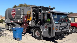 City of San Antonio Brand New Battle Motors Labrie Automizer Garbage Truck [upl. by Sito545]