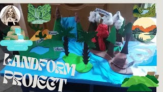 Model of major landforms of earth  landform model project ideas  Landform project for school [upl. by Enivid41]