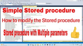 Stored procedures in SQL  Stored procedures with parameters in SQL  How to modify Stored Procedure [upl. by Akinoj]