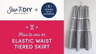 How to Sew a Tiered Skirt—Project Journal [upl. by Nilam701]