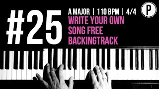 25 Write Your Own Song Free Backingtrack [upl. by Derry]