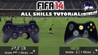 FIFA 14  quotAll Skill Movesquot Tutorial ᴴᴰ  Controller Animation  PS3  XBOX360 [upl. by Trakas562]