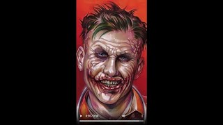 Barry Keoghans JOKER Speed Drawing [upl. by Cirdek62]