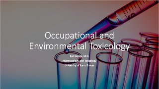 Introduction to Toxicology Occupational and Environmental [upl. by Etnaik]