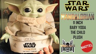 Star Wars The Mandalorian Mattel 11 Baby Yoda THE CHILD GROGU Plush Review [upl. by Proulx]