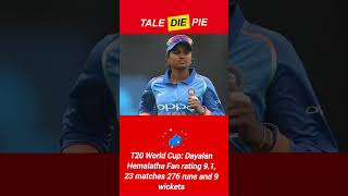 Dayalan Hemalatha Shines T20 World Cup 276 Runs 9 Wickets 91 Fan Rating worldcup cricket india [upl. by Anoniw578]