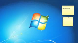 How to Create Sticky Notes in Windows 7 [upl. by Malony837]