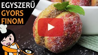 Őszibarack sütemény  Recept Videók [upl. by Nerita]