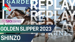 Shinzo wins the 2023 Golden Slipper at Rosehill [upl. by Giess260]