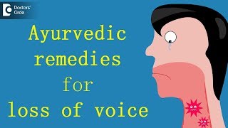 Ayurvedic remedies for loss of voice  Dr Mini Nair [upl. by Odlaniger]