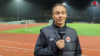 Darren Young  Post Match Interview  Edinburgh City 10 Clyde [upl. by Eerot751]