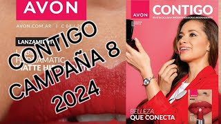 CATÁLOGO AVON CONTIGO CAMPAÑA 8  2024 [upl. by Ahsiea702]