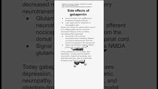 Side effects of gabapentin [upl. by Ellened983]