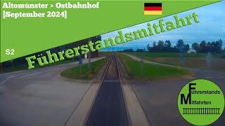 Deutschland Führerstandsmitfahrt 2024  SBahn München  S2 Altomünster  Ostbahnhof [upl. by Colfin]