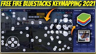 Free Fire Bluestacks Key Mapping 2021  Free Fire Bluestacks Controls settings or Keyboard Controls [upl. by Tenay183]