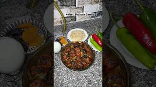 Köfteli Patlıcan Sarma yemek [upl. by Alaaj]