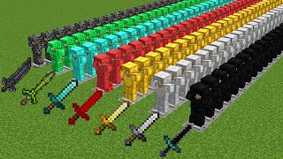 which armor is more safe in Minecraft experiment [upl. by Coit169]