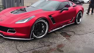 INSANE CORVETTE Z06 BURNOUT [upl. by Kuhlman]