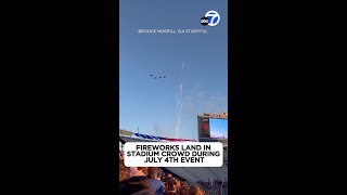 Scary Fireworks go into crowd at Utah 4th of July celebration [upl. by Christabella]