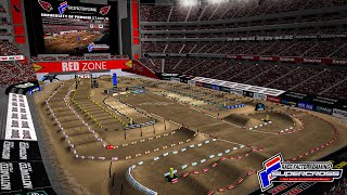 2024 Glendale Supercross RF 450 Main Event  MX Simulator [upl. by Anahsal]