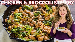 One Pan Chicken and Broccoli Stir Fry  Dinner in 30 Minutes [upl. by Narah]