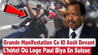 Urgence Extrême  Des Manifestants Camerounais Envahissent l’Hôtel de Luxe de Paul Biya à Genève [upl. by Washington519]