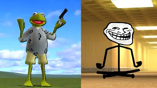 TROLLGE IN BACKROOMS IS TERRIFYING Garrys mod Sandbox [upl. by Rockefeller518]