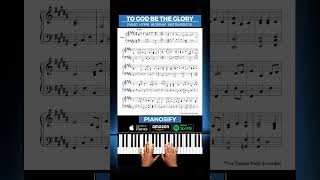 To God Be The Glory Piano Tutorial with Sheet Music Instrumental Hymn Worship Music [upl. by Tavy362]