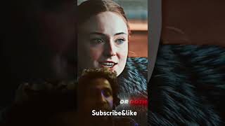 Sansa stark and deaneryes gameofthrones houseofthedragongot gameofthrones7editdragon you tube [upl. by Llet]